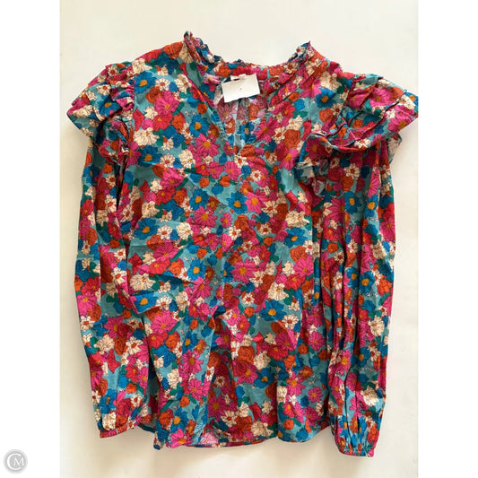 Top Long Sleeve By Jodifl In Multi-colored, Size: L