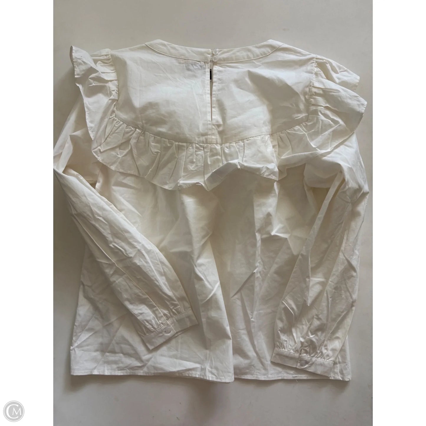 Top Long Sleeve By Jodifl In White, Size: M