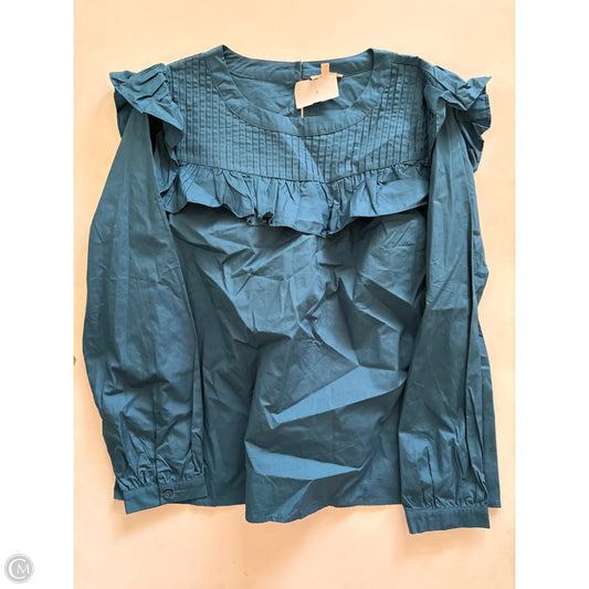 Top Long Sleeve By Jodifl In Blue, Size: M