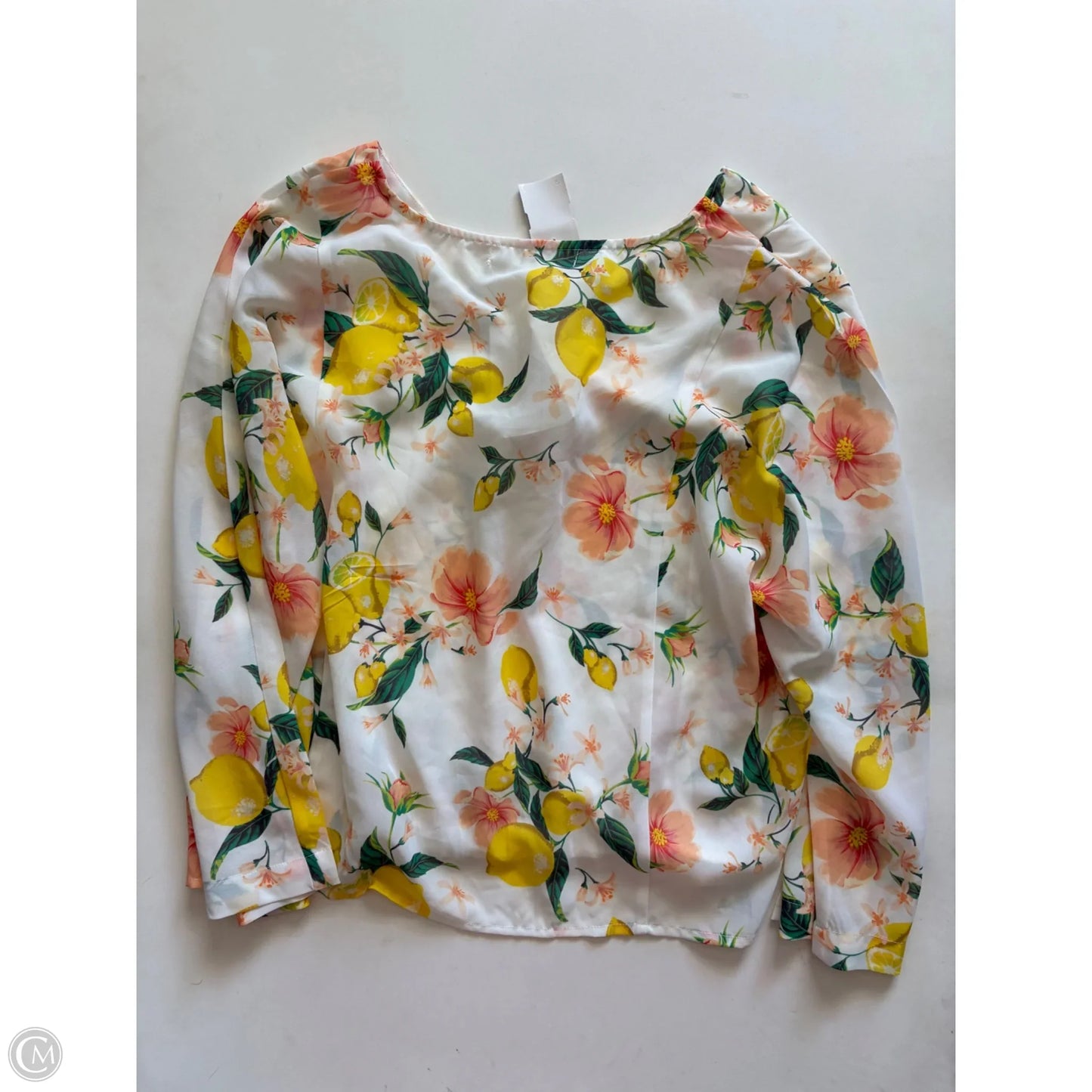 Blouse Long Sleeve By Adyson Parker In Floral Print, Size: L