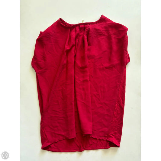 Blouse Short Sleeve By Bcbgmaxazria In Red, Size: Xs