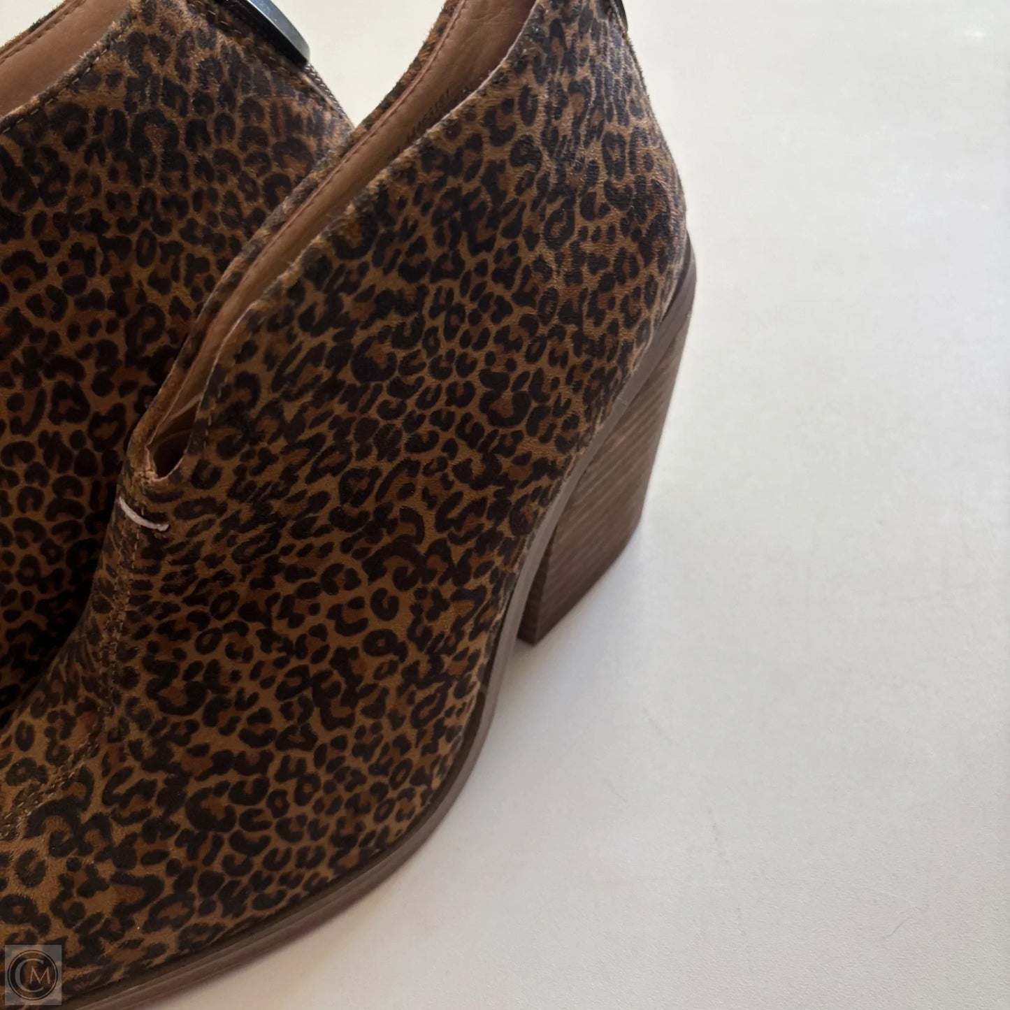 Boots Ankle Heels By Cato In Animal Print, Size: 7
