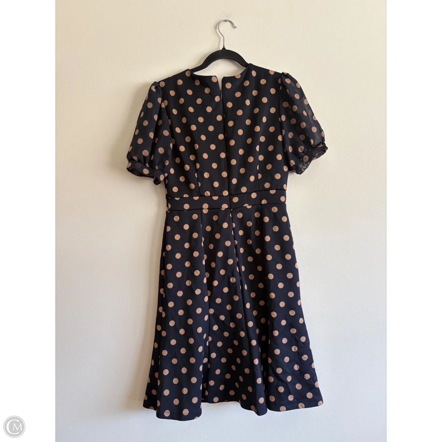 Dress Casual Midi By Enfocus In Polkadot Pattern, Size: 6