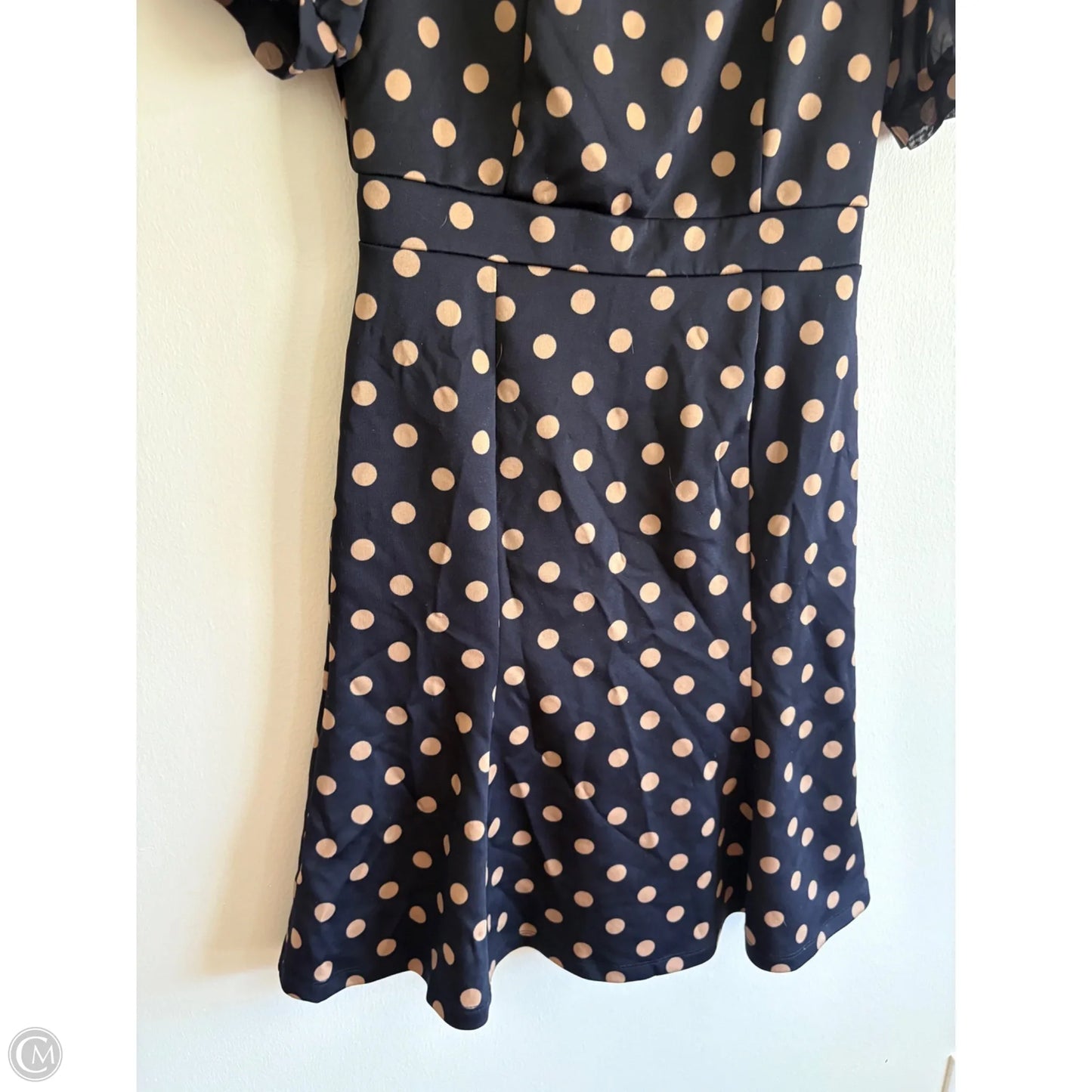 Dress Casual Midi By Enfocus In Polkadot Pattern, Size: 6