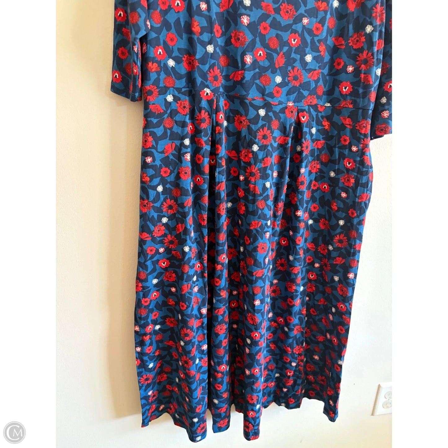 Dress Casual Maxi By Sea Salt In Floral Print, Size: 16