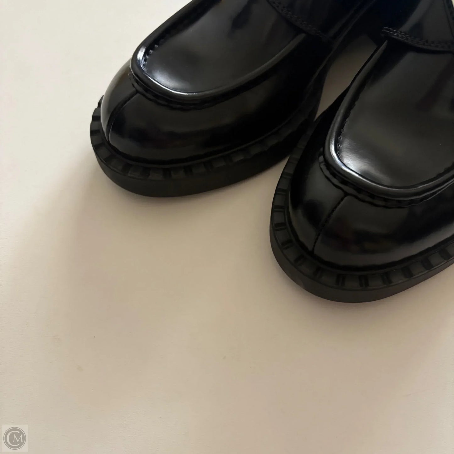 Shoes Luxury Designer By Prada In Black, Size: 7.5