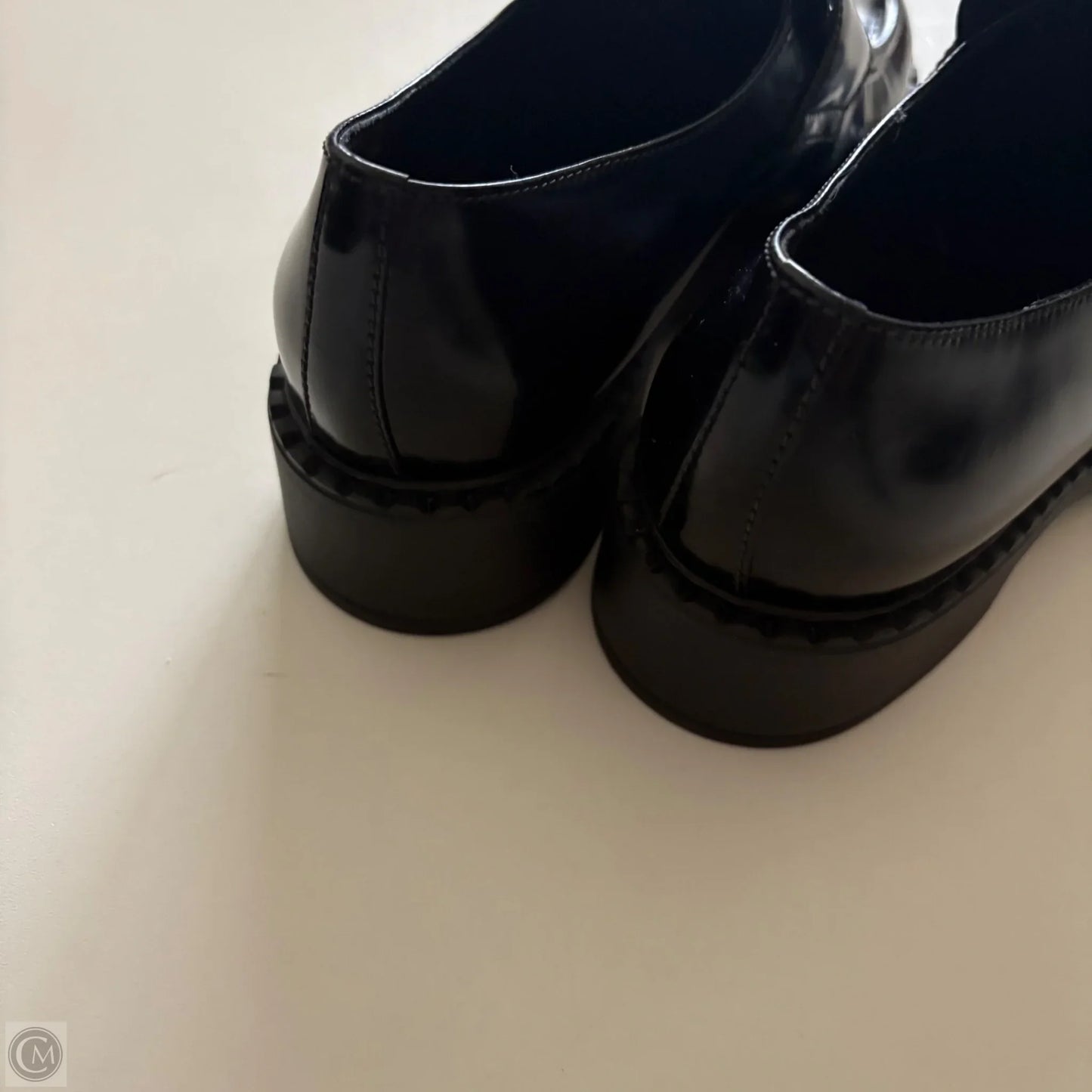 Shoes Luxury Designer By Prada In Black, Size: 7.5