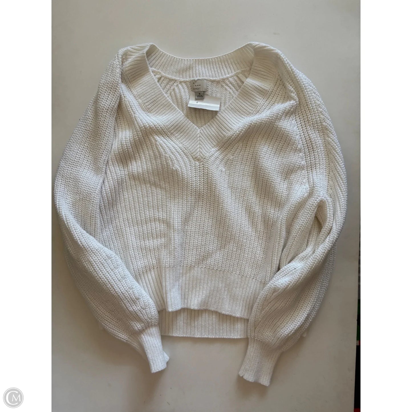Sweater By A New Day In Cream, Size: S