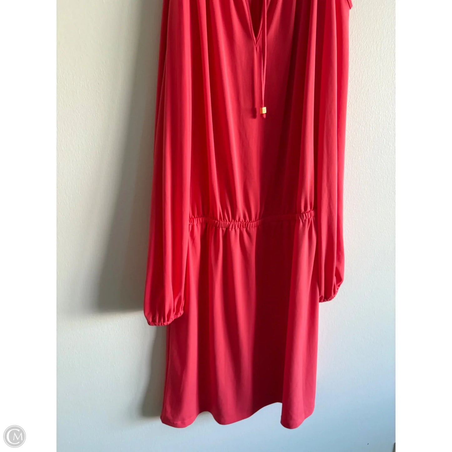 Dress Designer By Michael Kors In Orange, Size: M