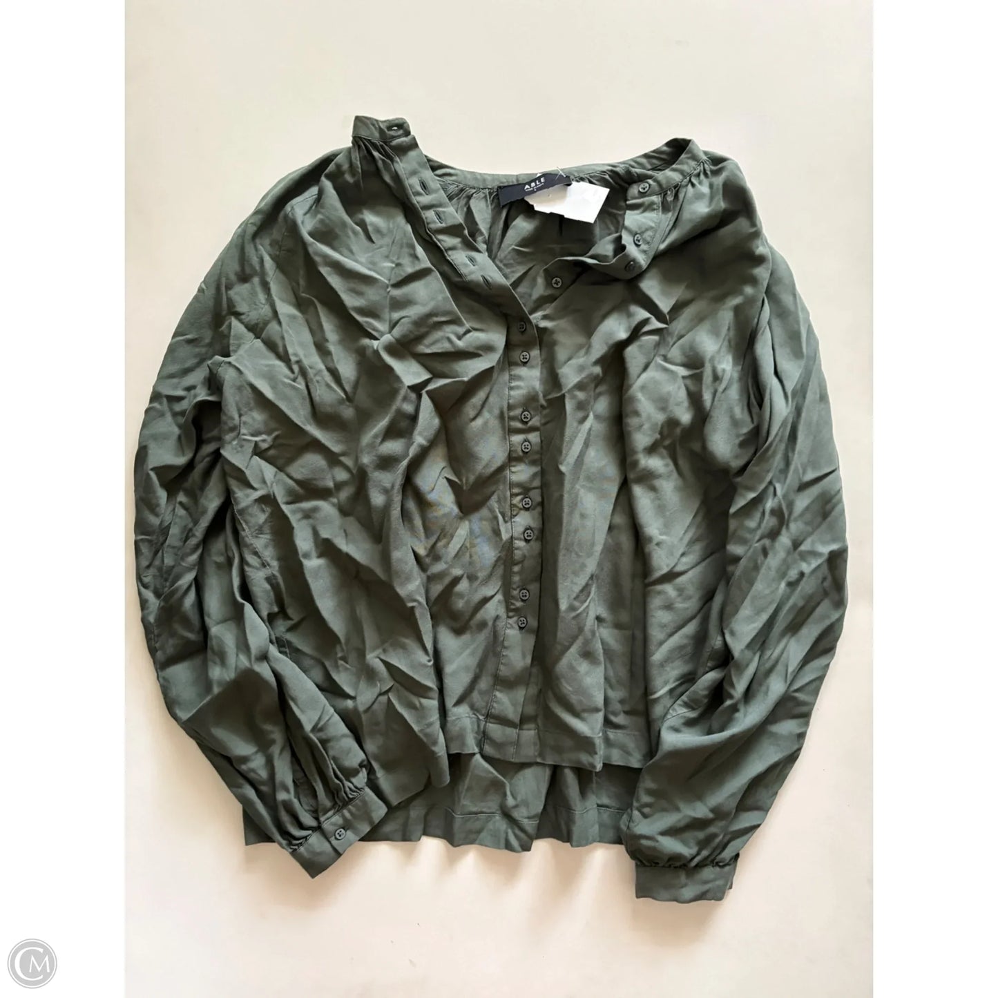 Top Long Sleeve By Able In Green, Size: S