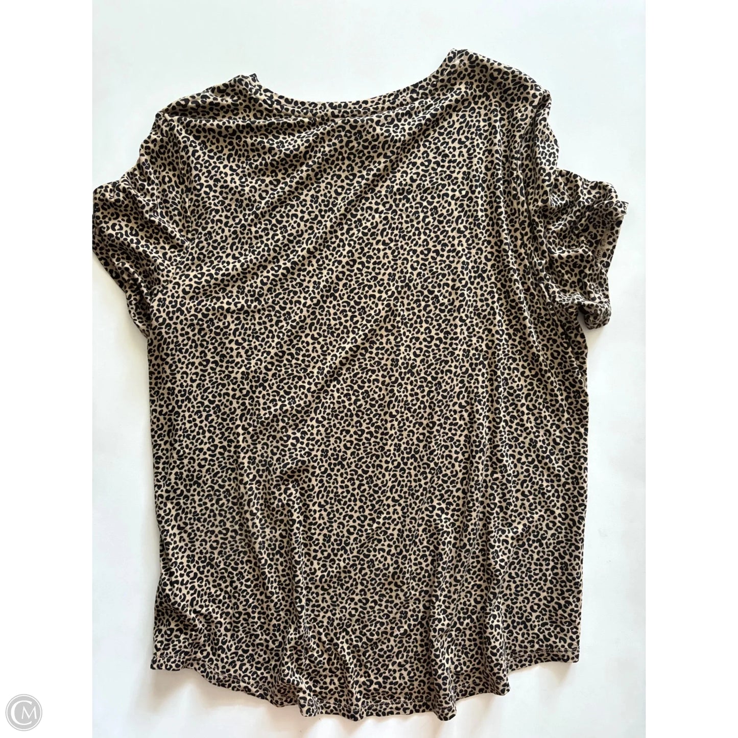 Top Short Sleeve By Old Navy In Animal Print, Size: Xl