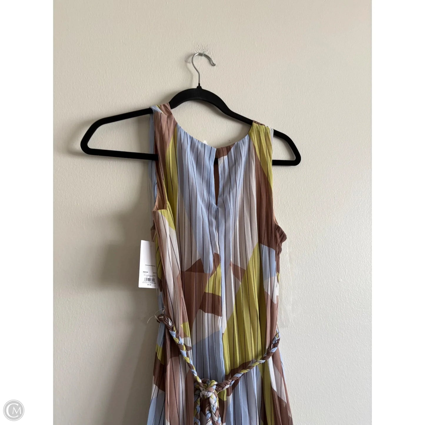 Dress Casual Midi By Nine West Apparel In Striped Pattern, Size: Xs