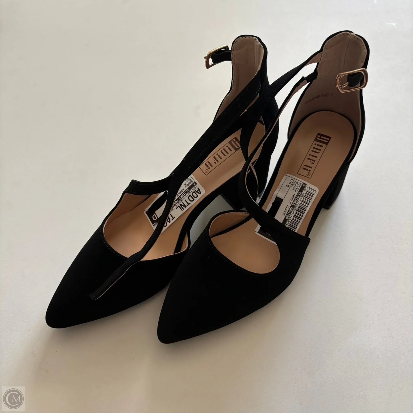 Shoes Heels Block By Clothes Mentor In Black, Size: 5