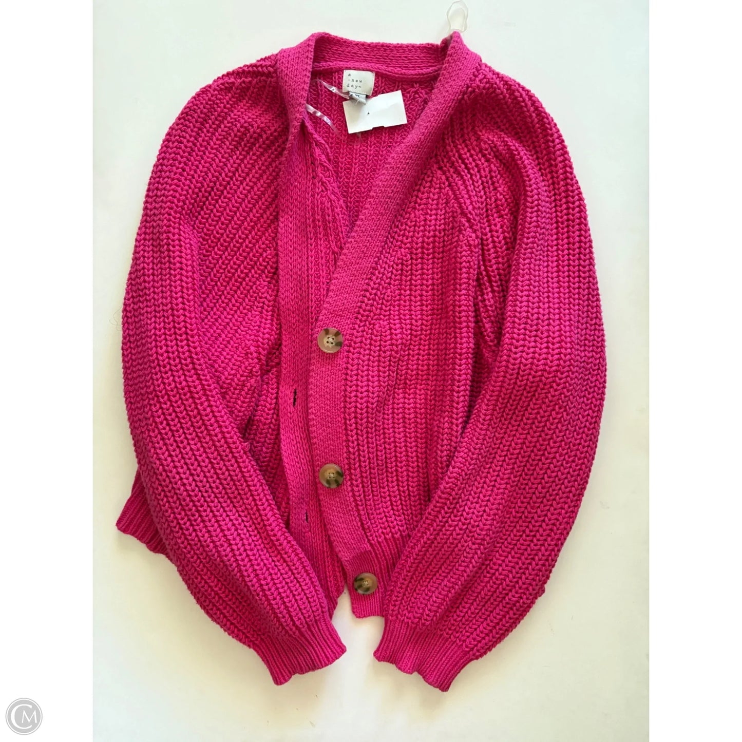 Sweater Cardigan By A New Day In Pink, Size: Xl