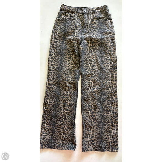 Jeans Wide Leg By Cmc In Animal Print, Size: 6