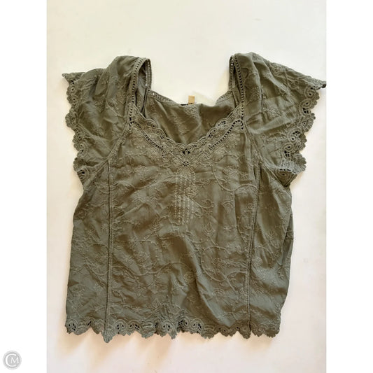 Top Short Sleeve By Democracy In Green, Size: Xs