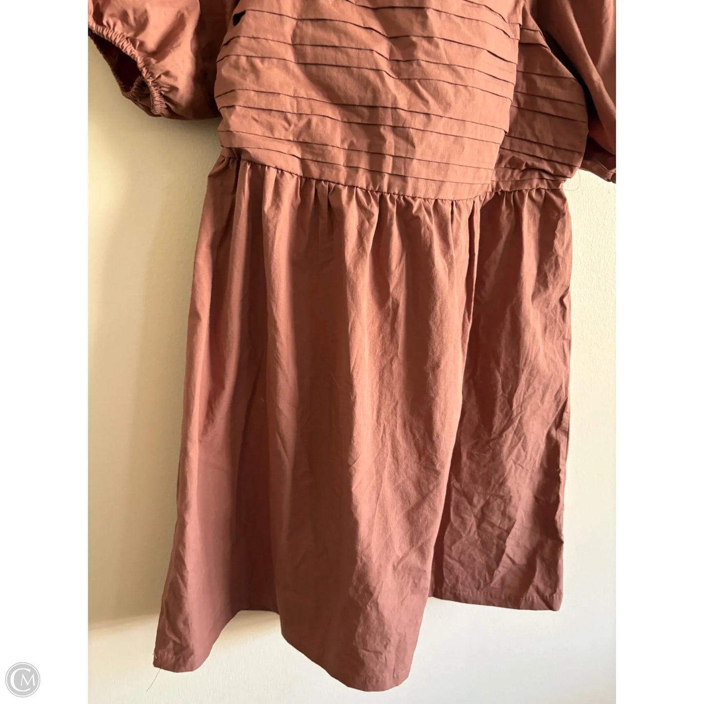 Dress Casual Midi By And Now This In Brown, Size: Xl