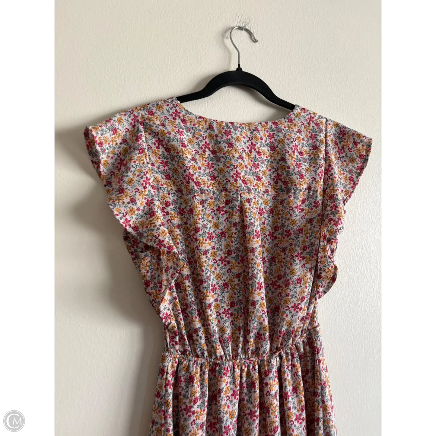 Dress Casual Midi By Monteau In Floral Print, Size: Xs