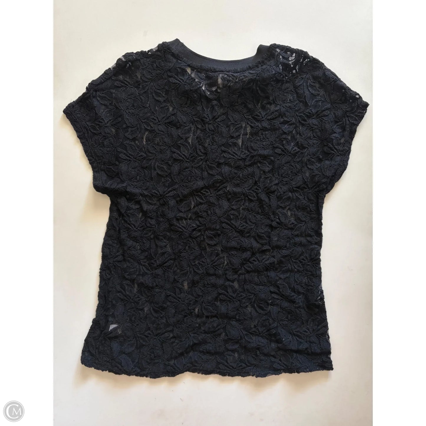 Top Short Sleeve By A New Day In Black, Size: S