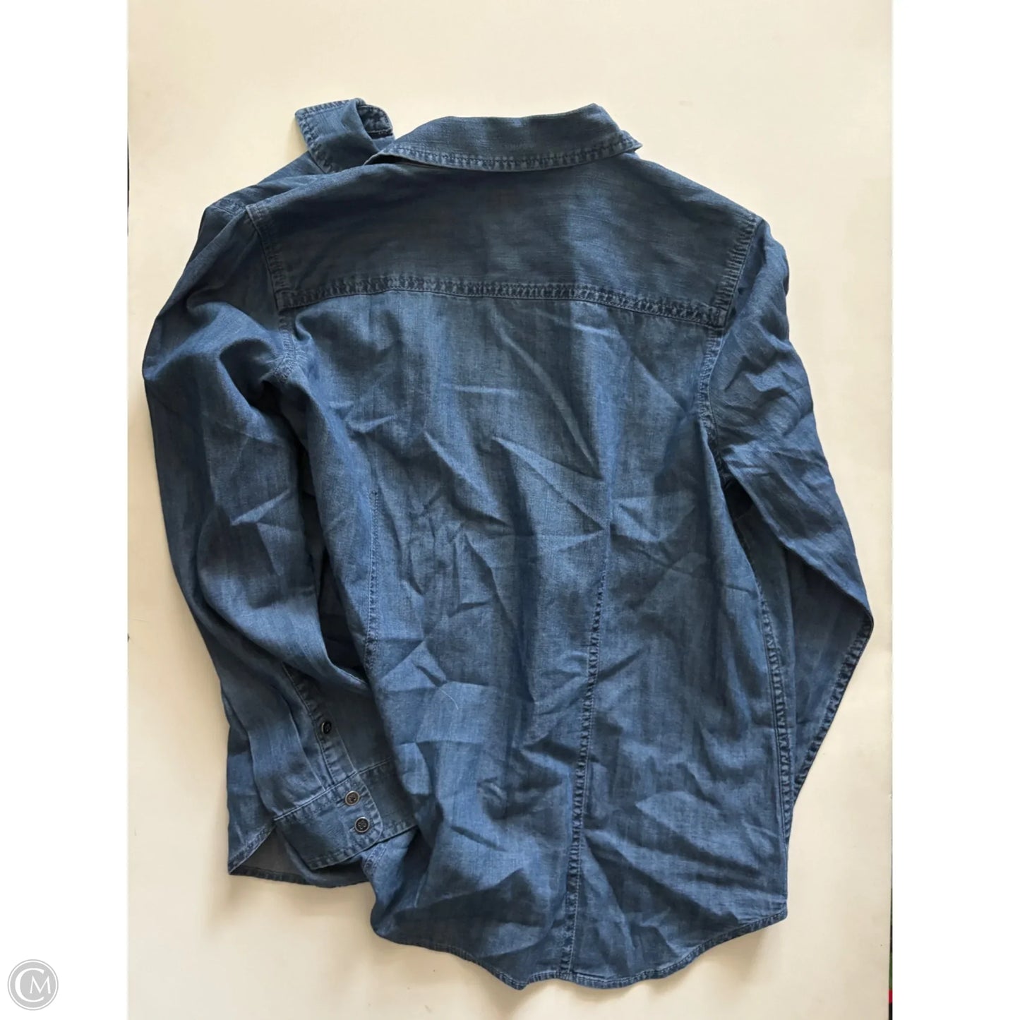Top Long Sleeve By Talbots In Blue, Size: Mp