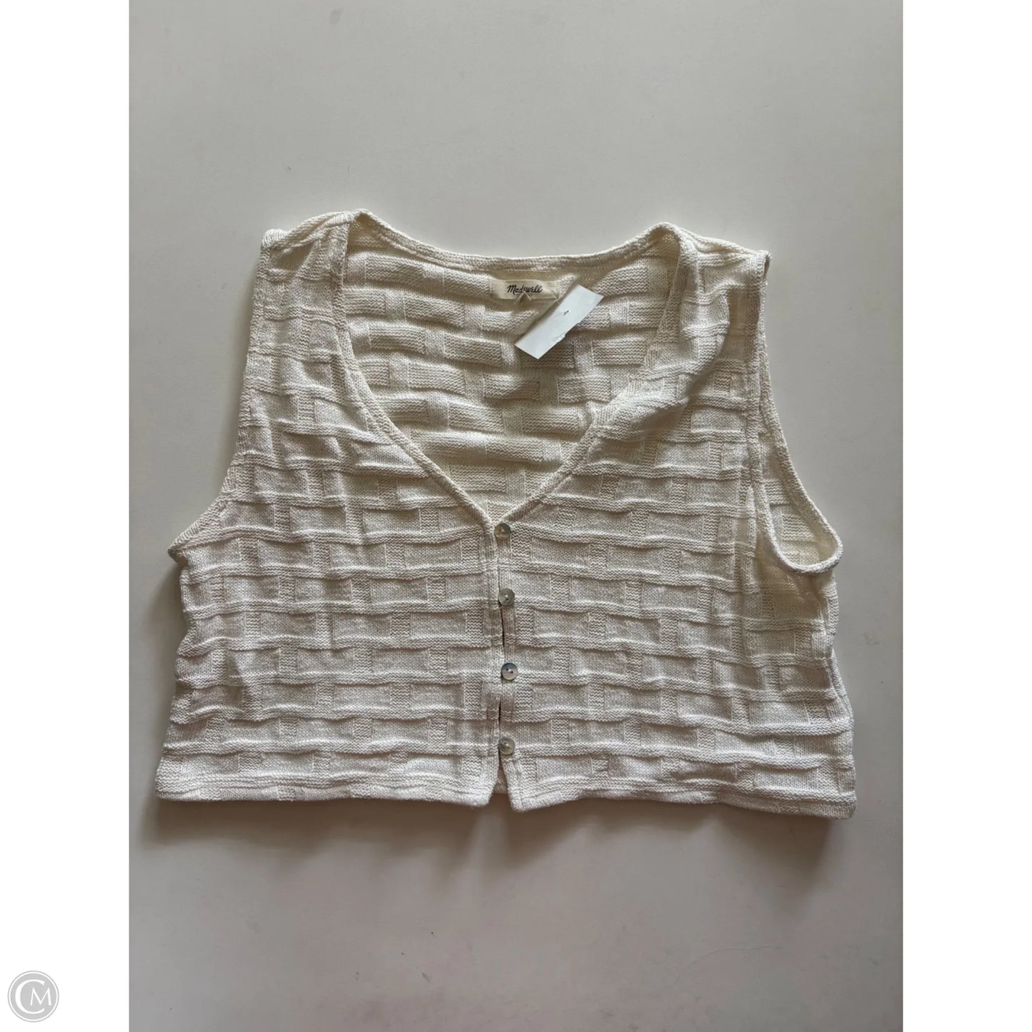 Vest Sweater By Madewell In Cream, Size: M