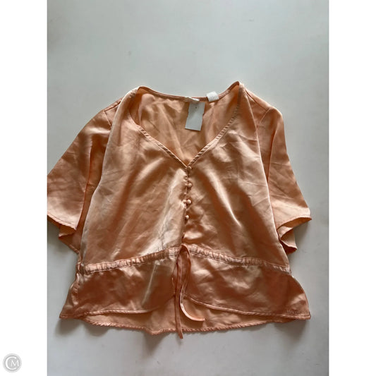 Blouse Short Sleeve By Levis In Orange, Size: M