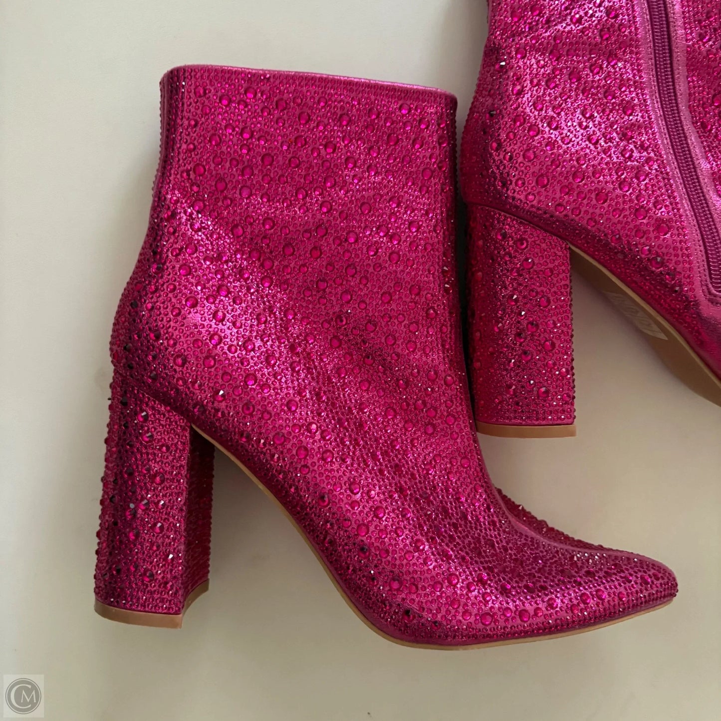 Boots Ankle Heels By Jess Lea In Pink, Size: 8