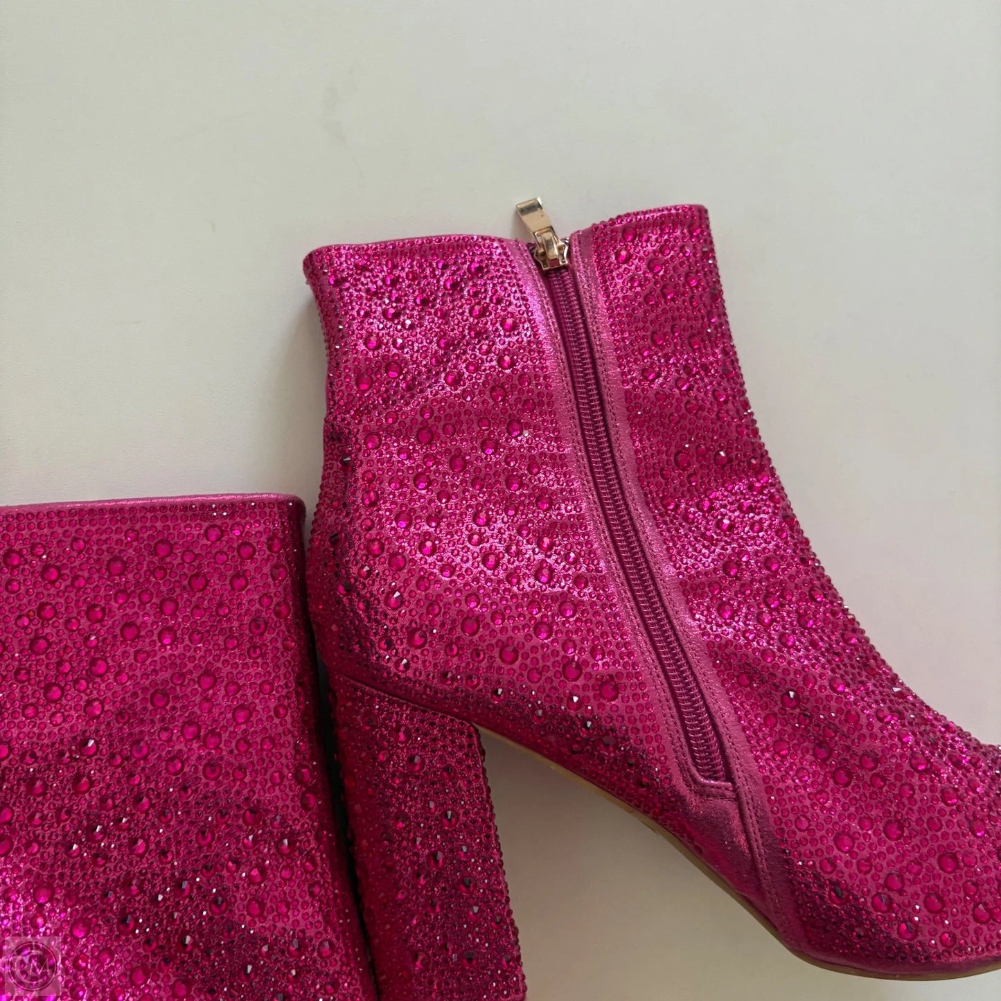 Boots Ankle Heels By Jess Lea In Pink, Size: 8