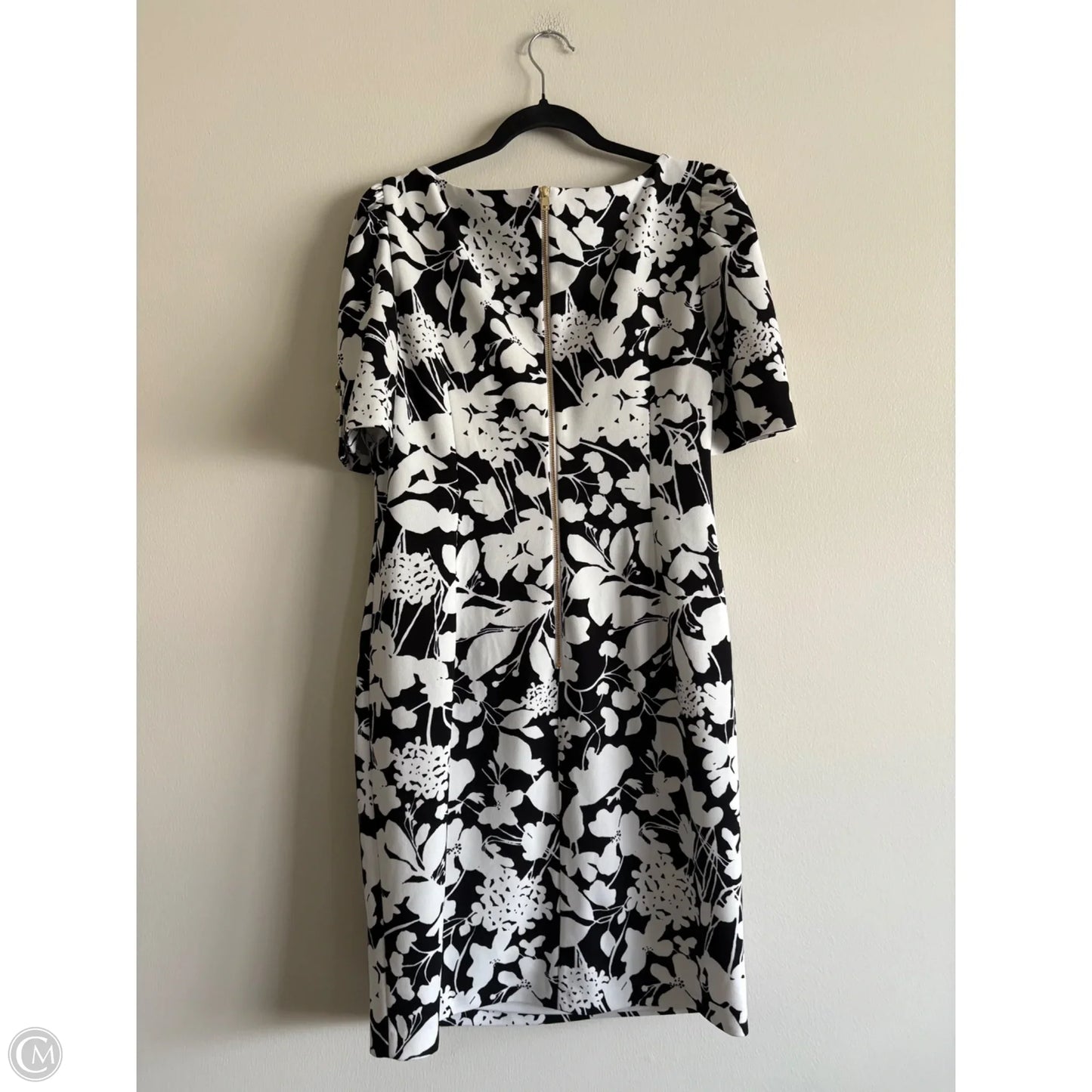 Dress Work By Dkny In Black & White, Size: 14