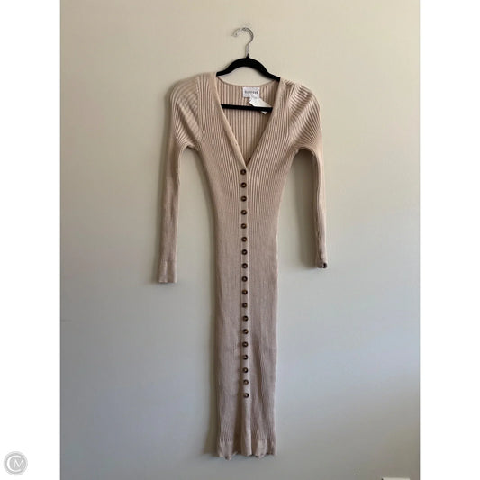 Dress Casual Maxi By Olive And Oak In Tan, Size: S
