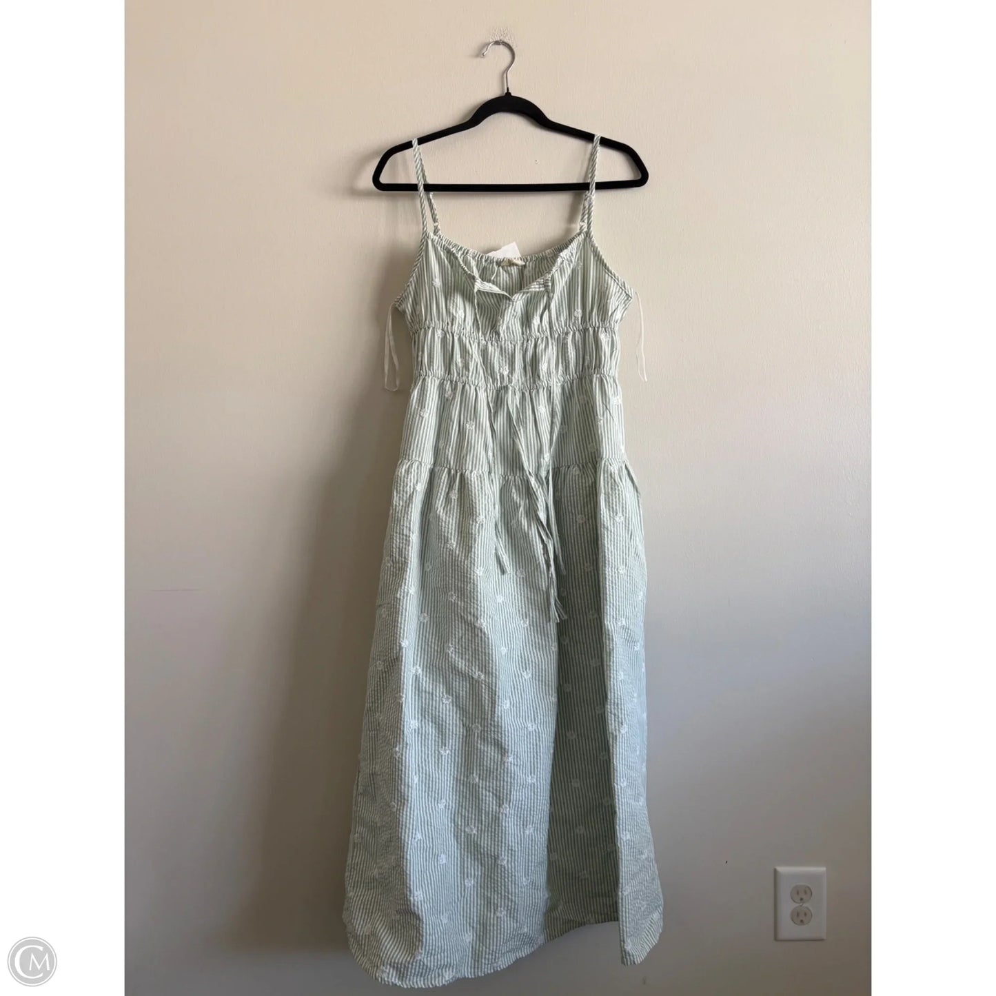 Dress Casual Maxi By Sim & Sam In Striped Pattern, Size: L