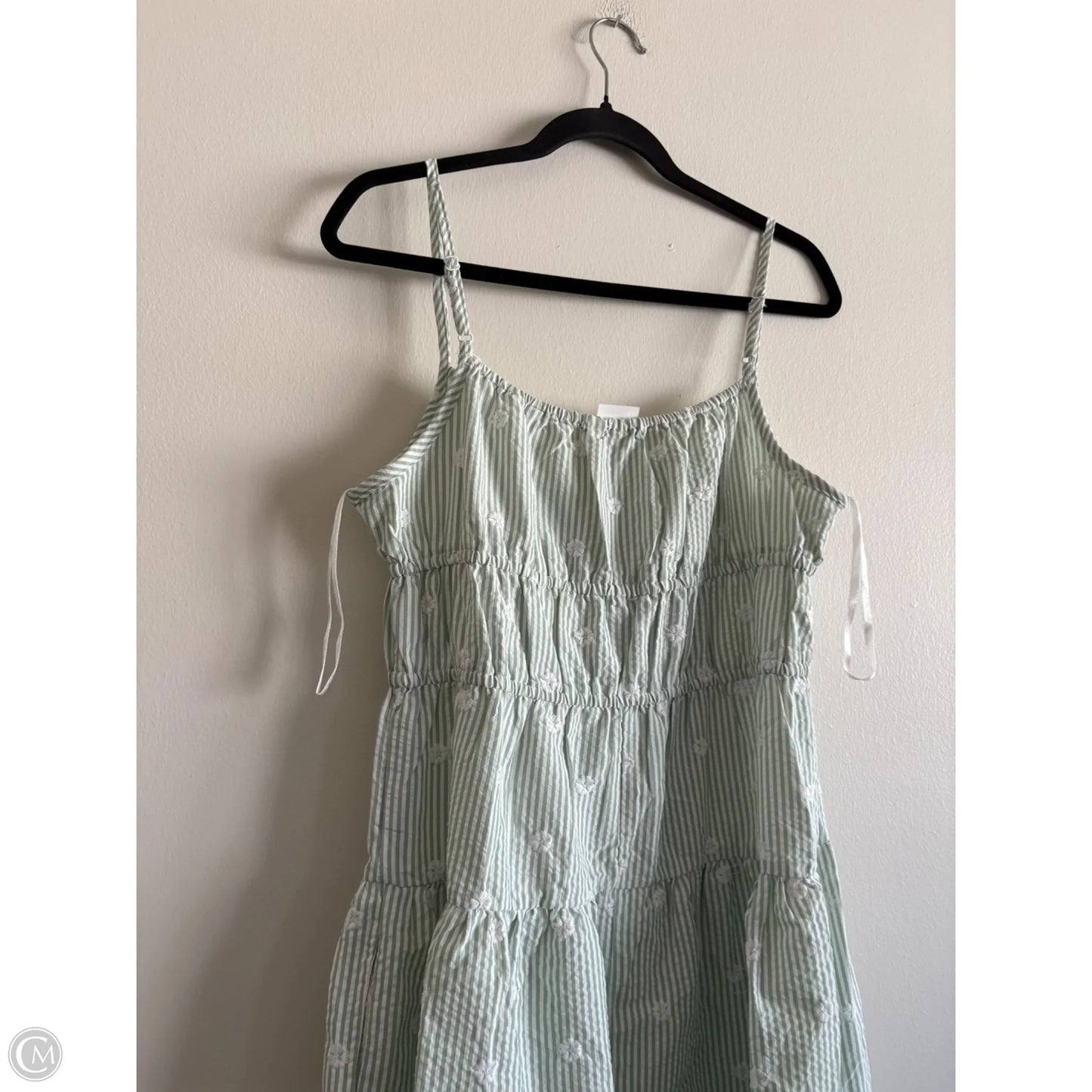 Dress Casual Maxi By Sim & Sam In Striped Pattern, Size: L