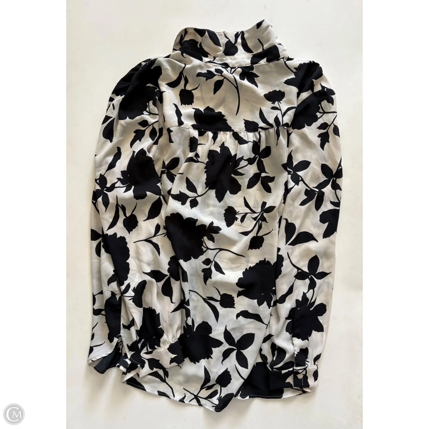 Blouse Long Sleeve By H&m In Floral Print, Size: Xl