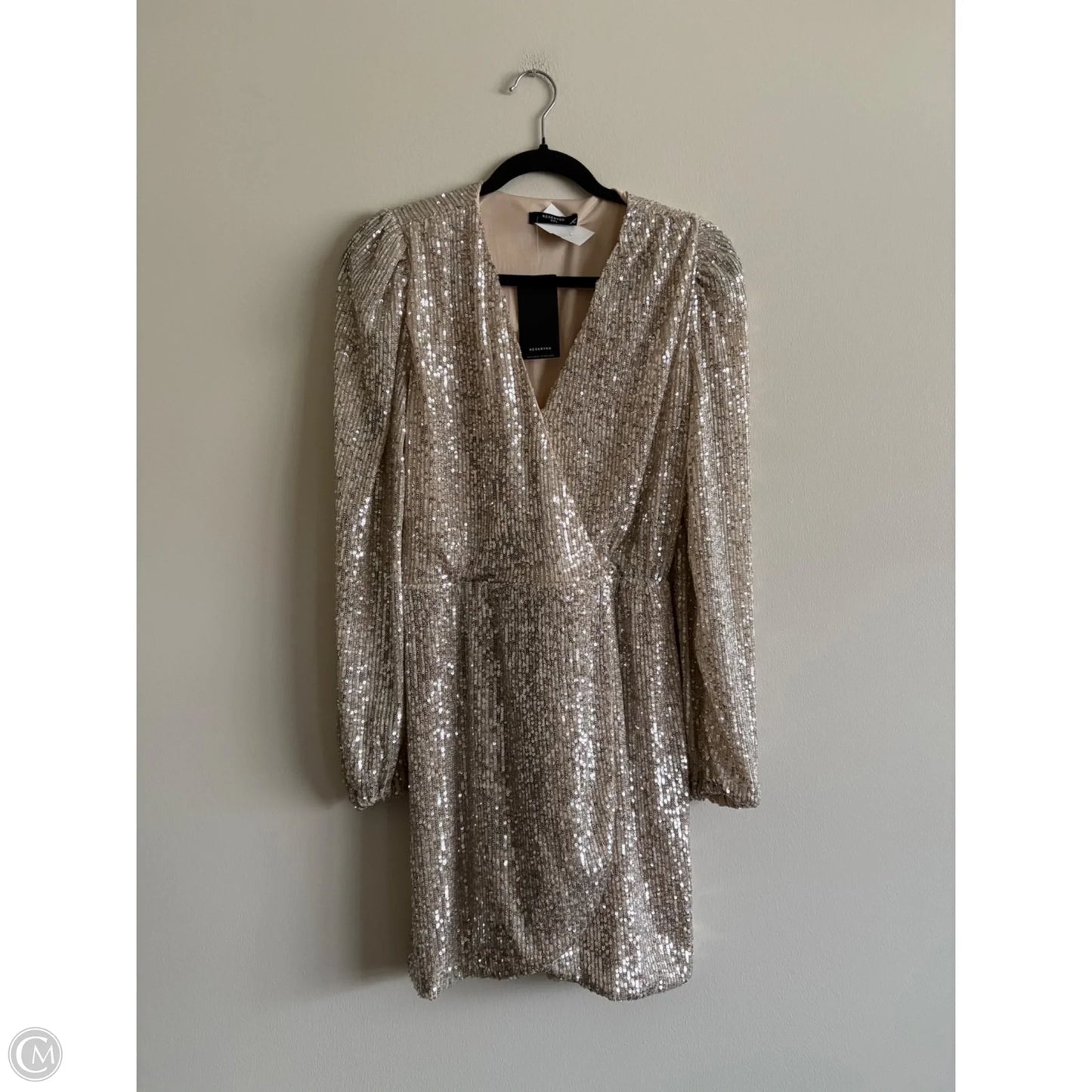 Dress Party Midi By Reserved In Silver, Size: L