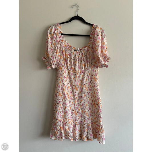 Dress Casual Midi By Lily Rose In Floral Print, Size: L
