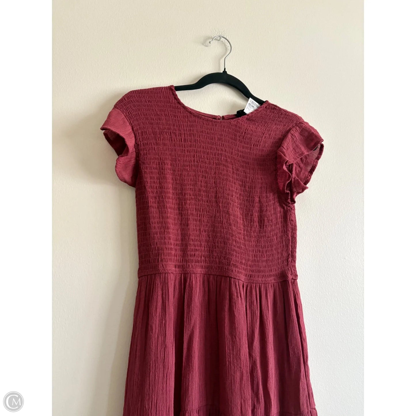 Dress Casual Maxi By Sweet Wanderer In Maroon, Size: L