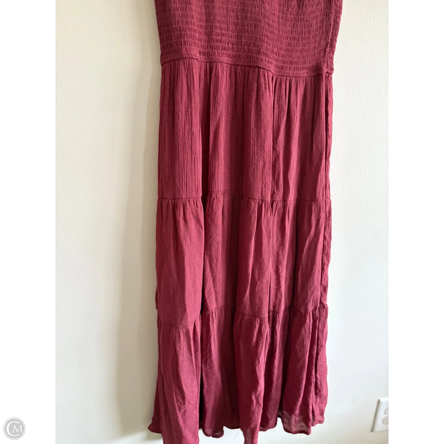 Dress Casual Maxi By Sweet Wanderer In Maroon, Size: L