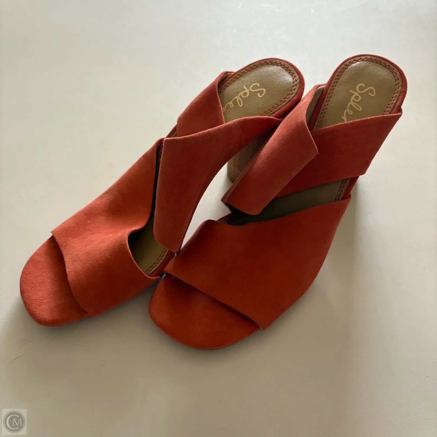Shoes Heels Block By Splendid In Orange, Size: 8