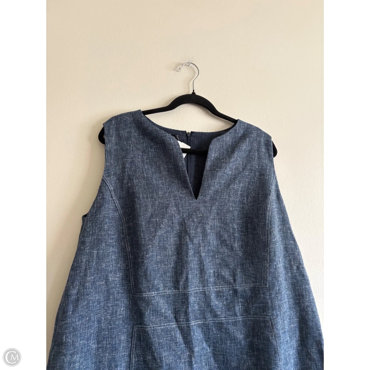Dress Designer By Lafayette 148 In Blue, Size: 18
