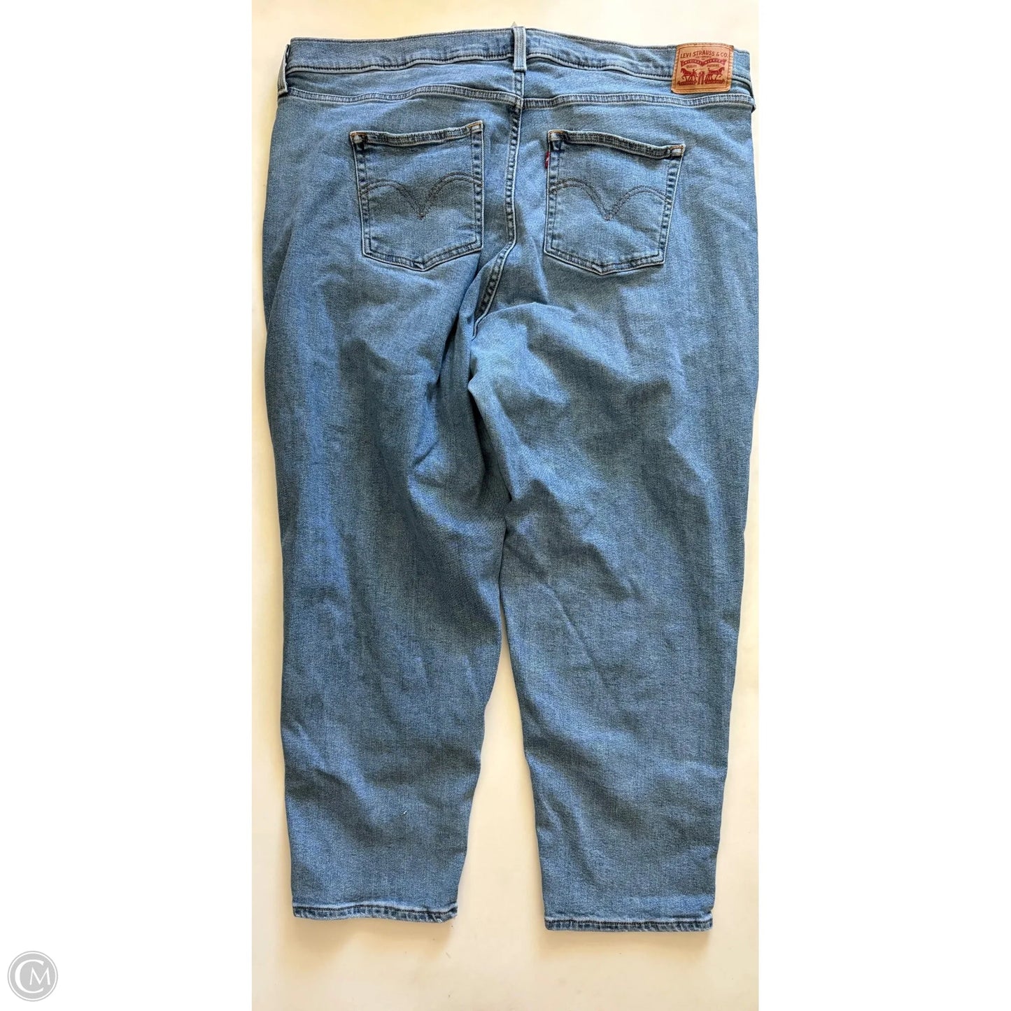 Jeans Straight By Levis In Blue, Size: 22