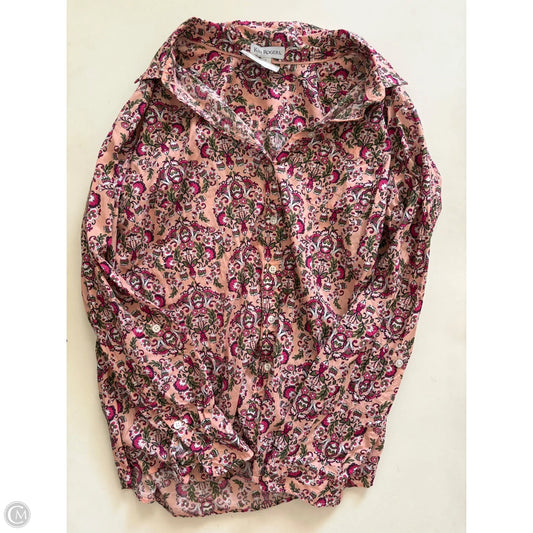 Top Long Sleeve By Kim Rogers In Floral Print, Size: L
