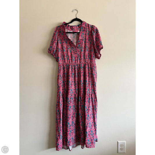 Dress Casual Maxi By Simply Southern In Pink, Size: M