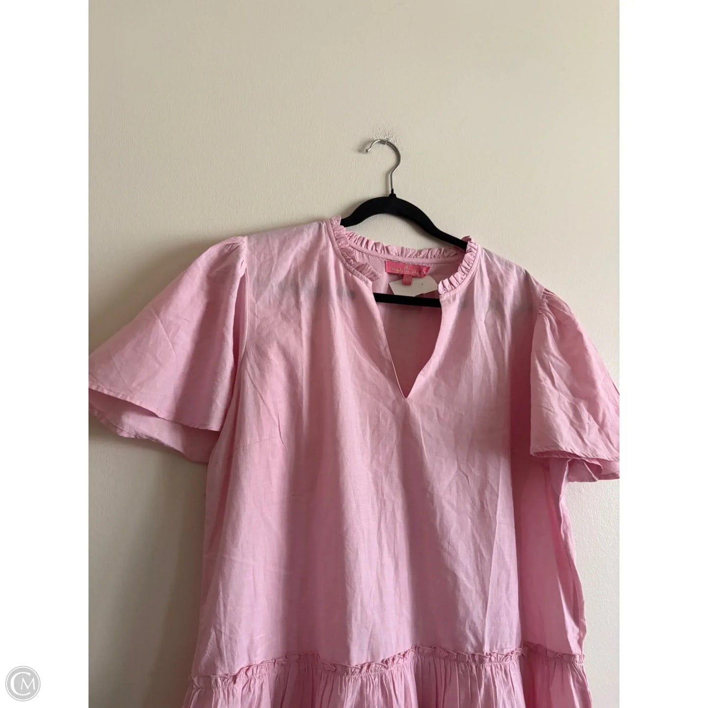 Dress Casual Short By Simply Southern In Pink, Size: L