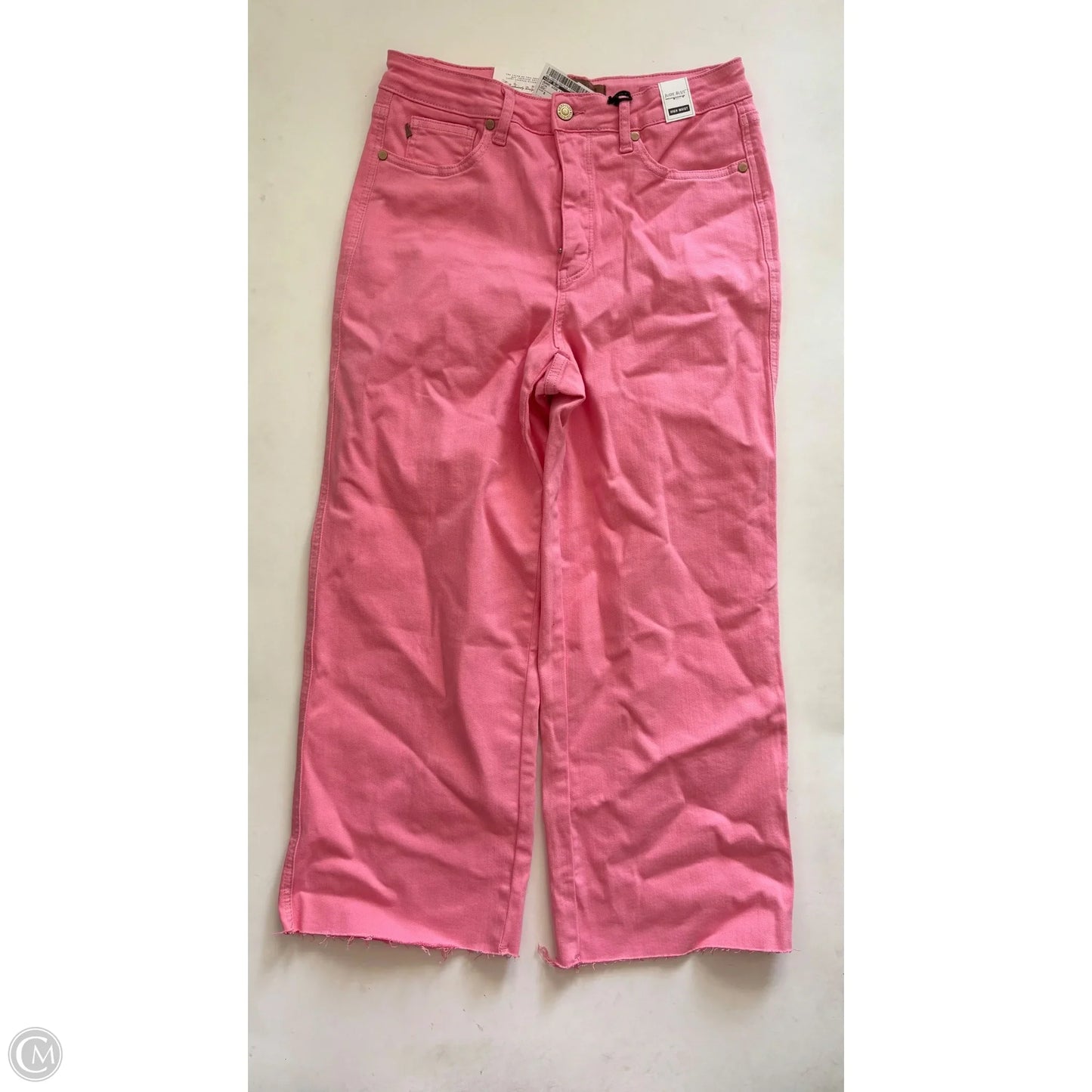Jeans Wide Leg By Judy Blue In Pink, Size: 8