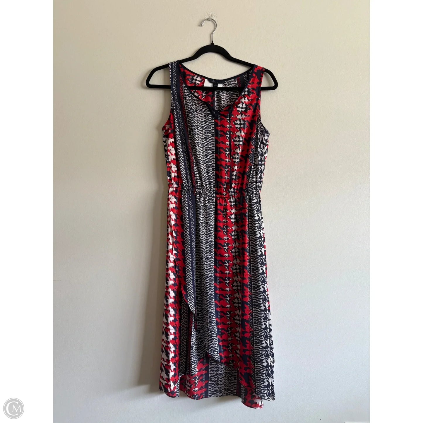Dress Casual Maxi By Tommy Hilfiger In Blue & Red & White, Size: 6
