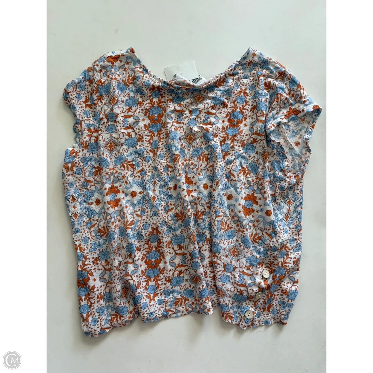 Top Short Sleeve By Rachel Zoe In Floral Print, Size: Xl