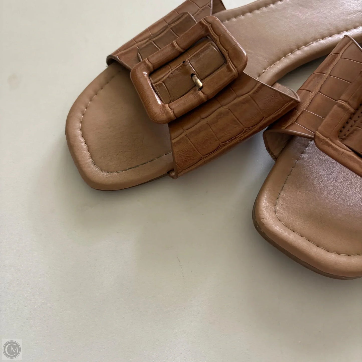 Sandals Flip Flops By Cato In Brown, Size: 10