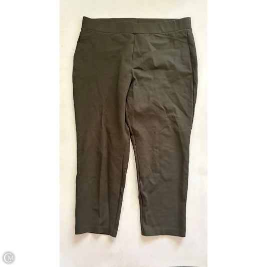 Pants Designer By Michael Kors In Green, Size: Xl