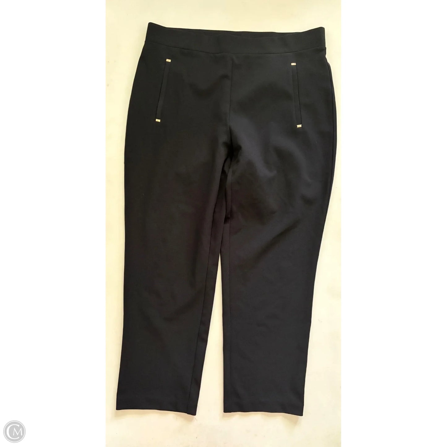 Pants Designer By Michael Kors In Black, Size: Xl