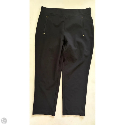 Pants Designer By Michael Kors In Black, Size: Xl